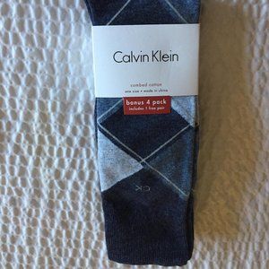 Calvin Klein Men's 4-Pk. Iconic Dress Crew Socks